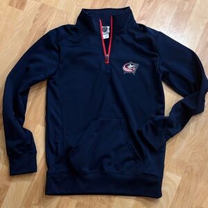 NHL Columbus Blue Jackets Unisex Adult Small 1/4 Zip Pullover